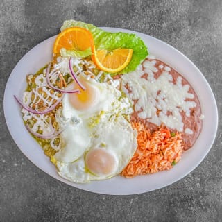 Chilaquiles Verdes Plate