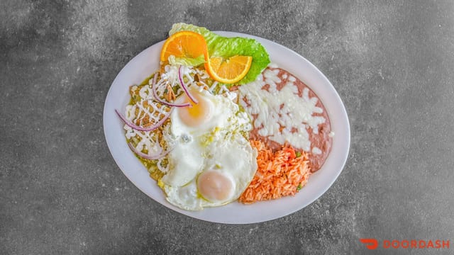 Chilaquiles Verdes Plate.
