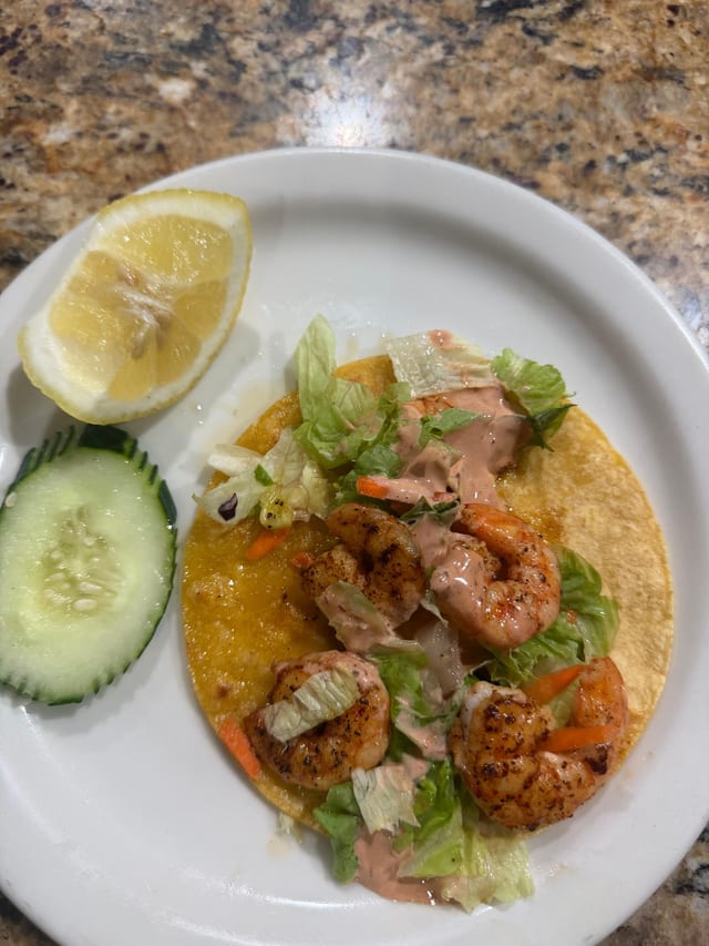 Grilled Shrimp Taco.