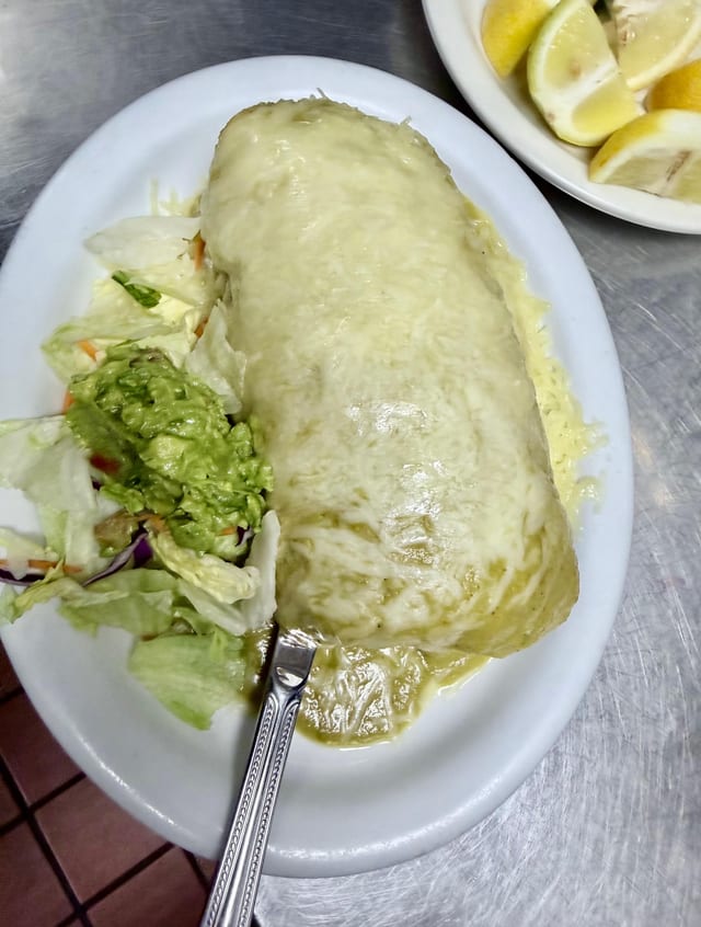 Chile Verde Burrito.