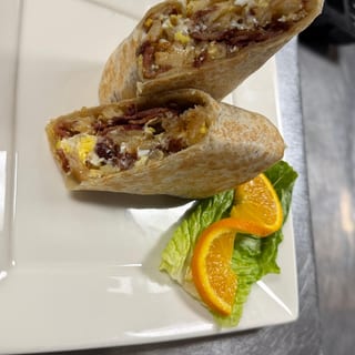Burrito Eggs and Bacon