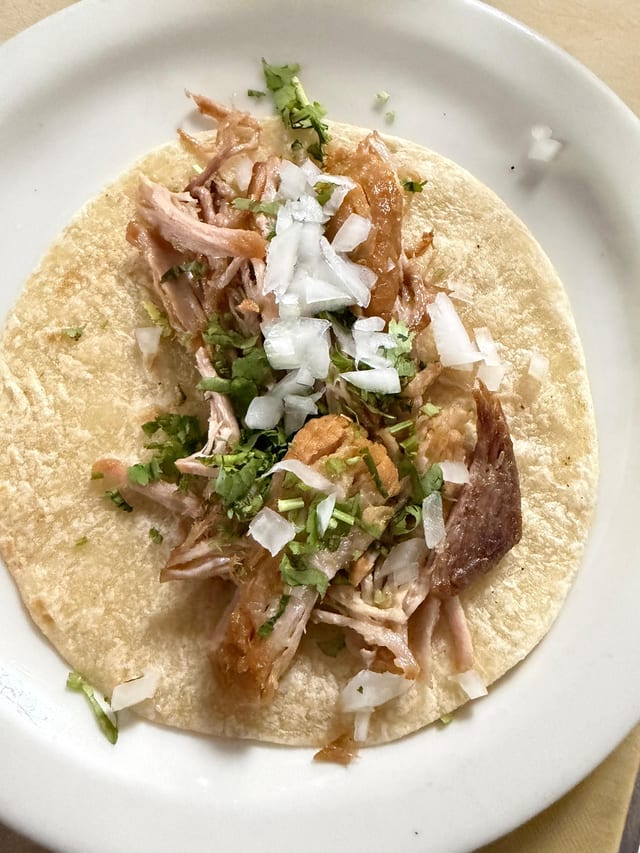 Large Carnitas Taco.