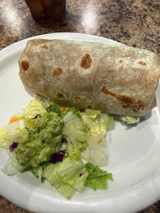 Carne Asada Burrito.